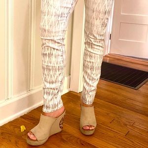 Rich & Skinny White Printed Jeans
